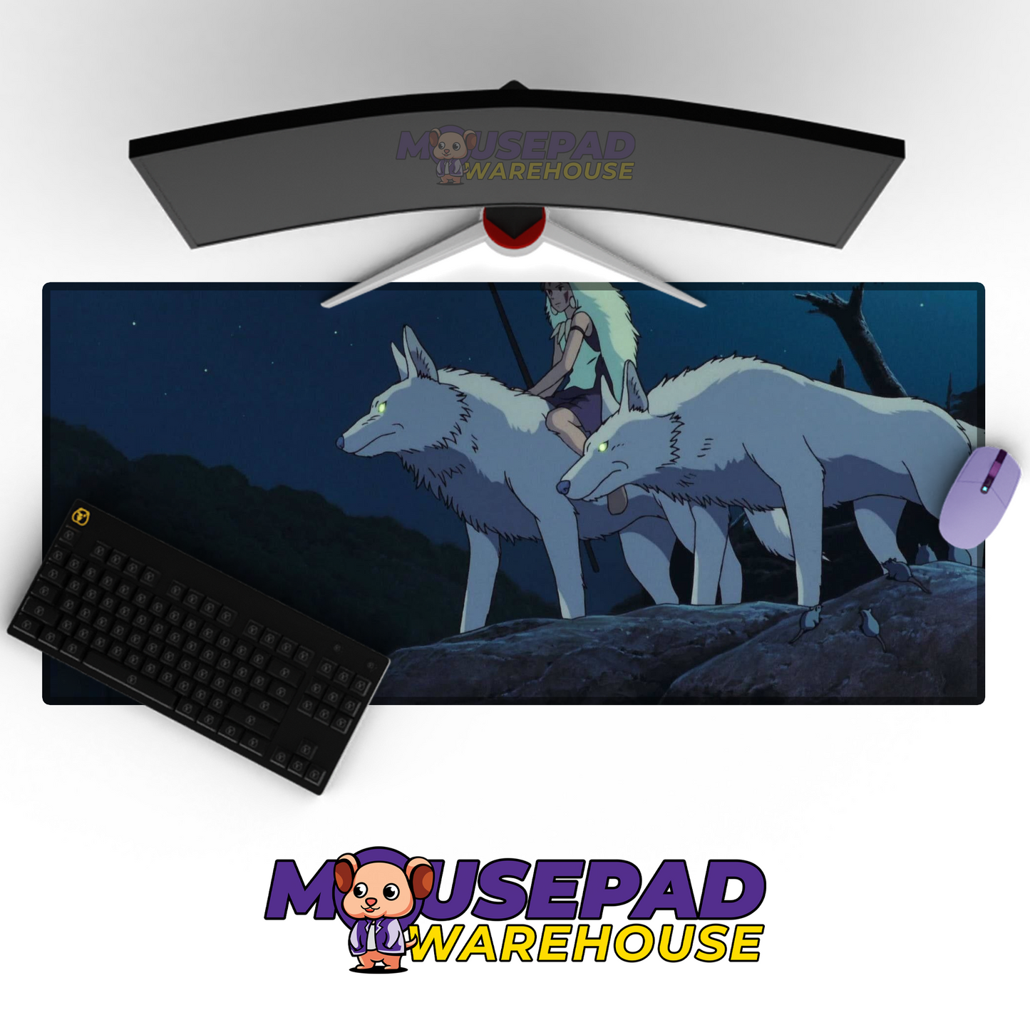 Princess Mononoke V33 Mousepad Mockup