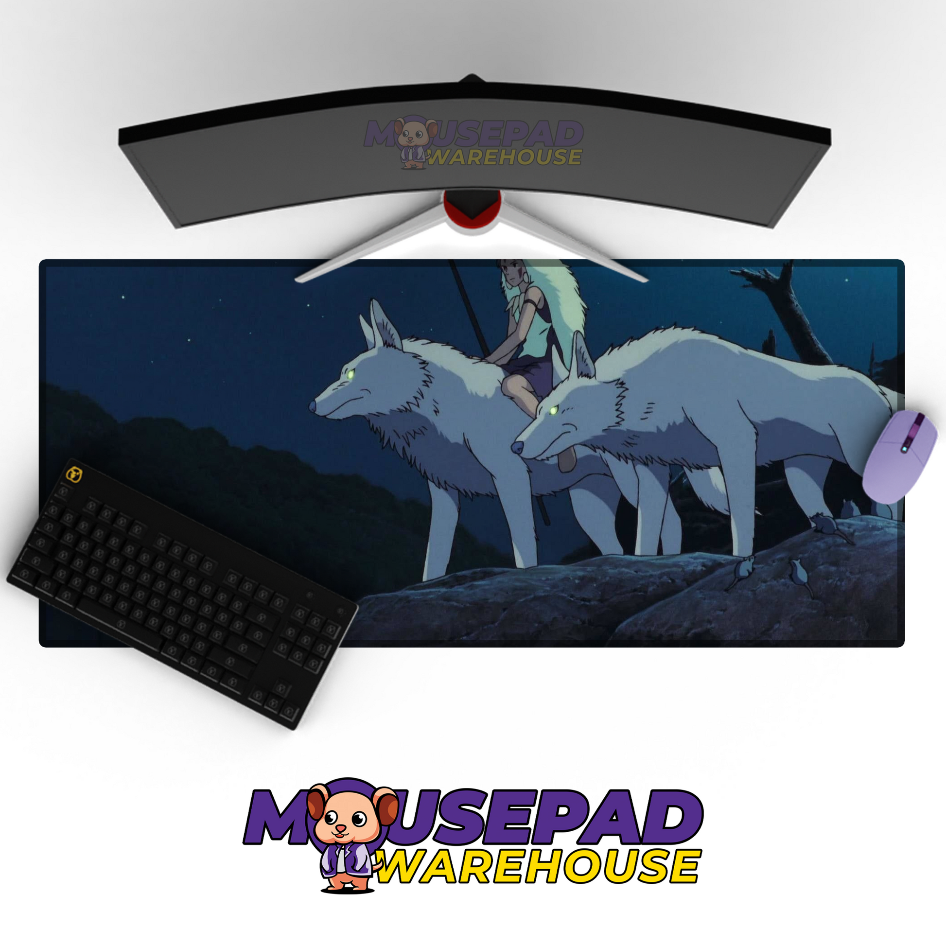Princess Mononoke V33 Mousepad Mockup