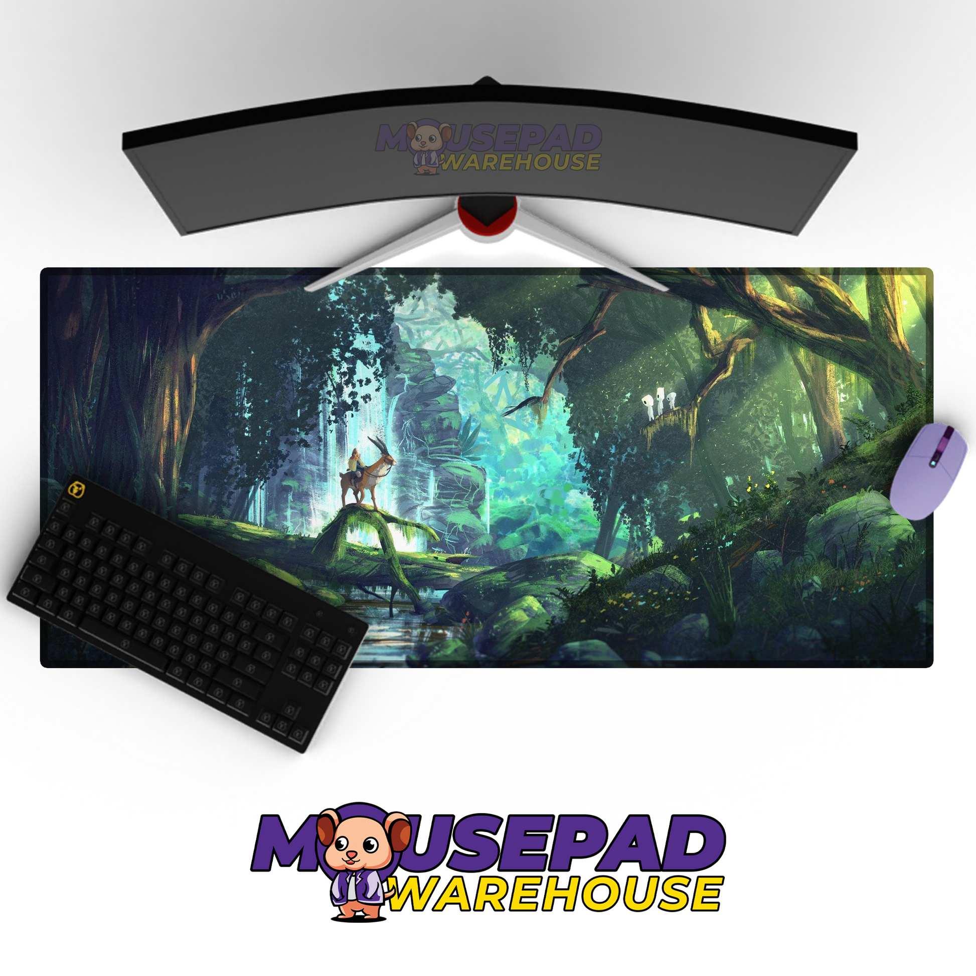 Princess Mononoke V36 Mousepad Mockup