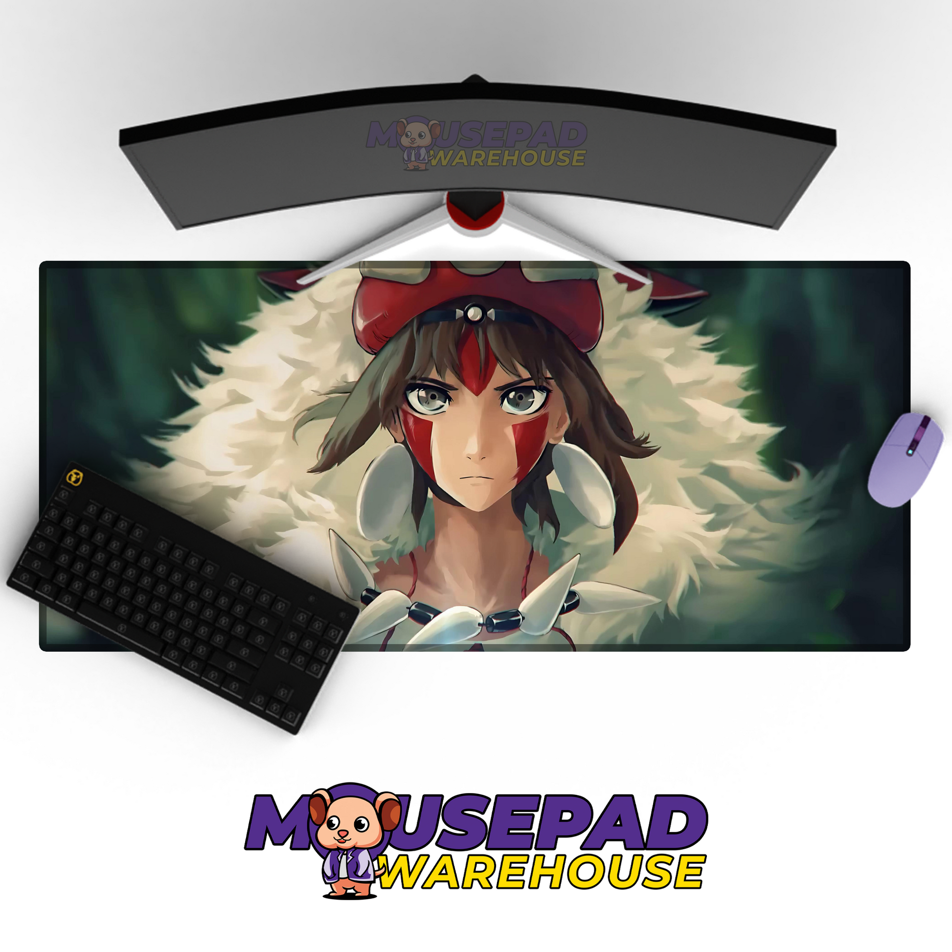 Princess Mononoke V3 Mousepad Mockup