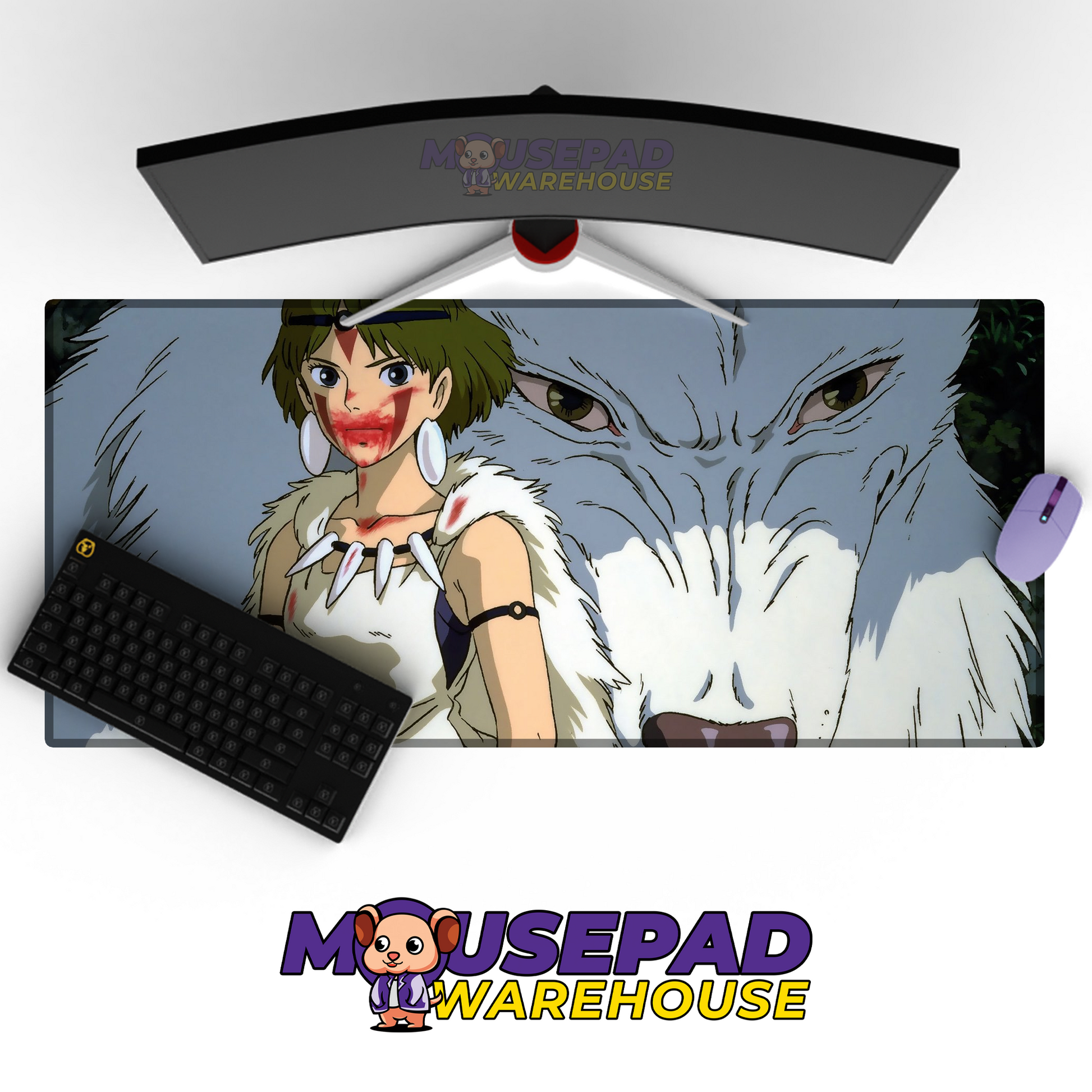 Princess Mononoke V40 Mousepad Mockup