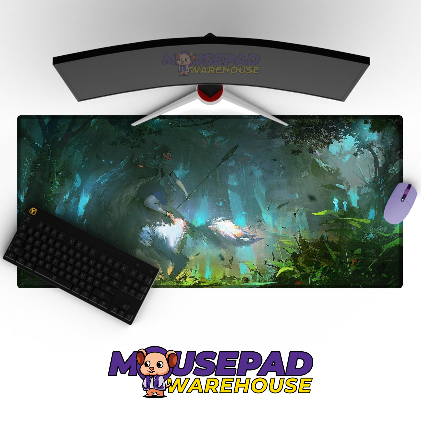 Princess Mononoke V41 Mousepad Mockup