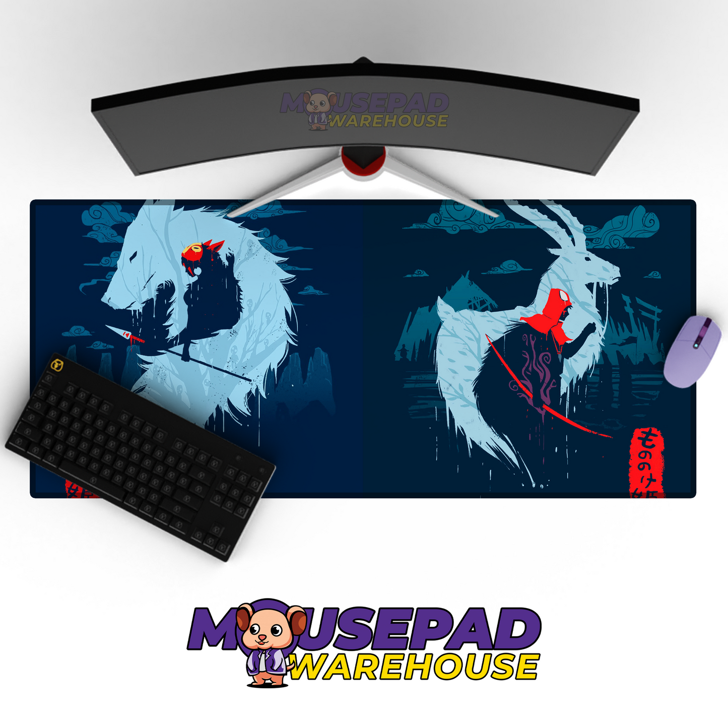 Princess Mononoke V42 Mousepad Mockup