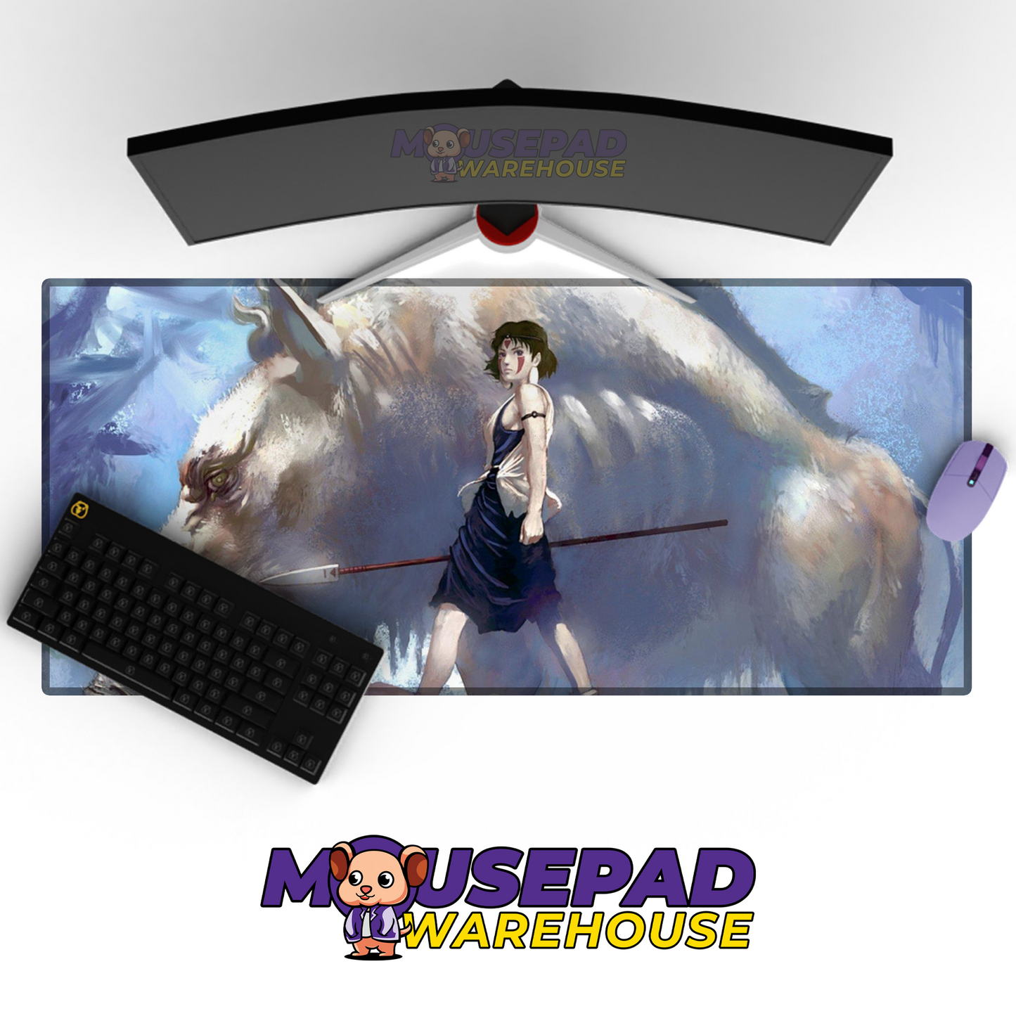 Princess Mononoke V43 Mousepad Mockup