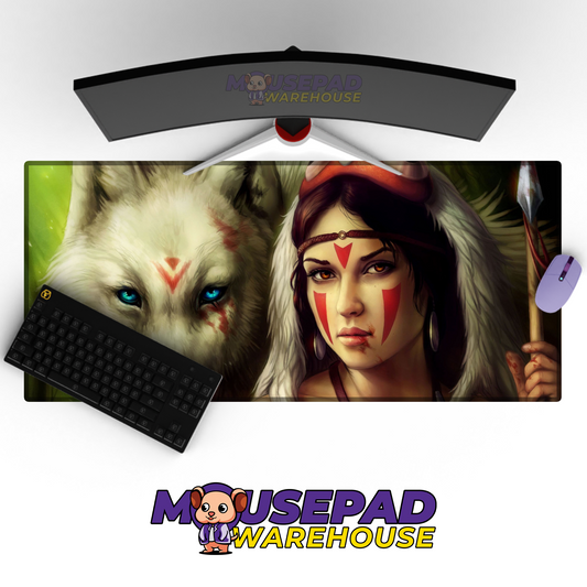 Princess Mononoke V45 Mousepad Mockup