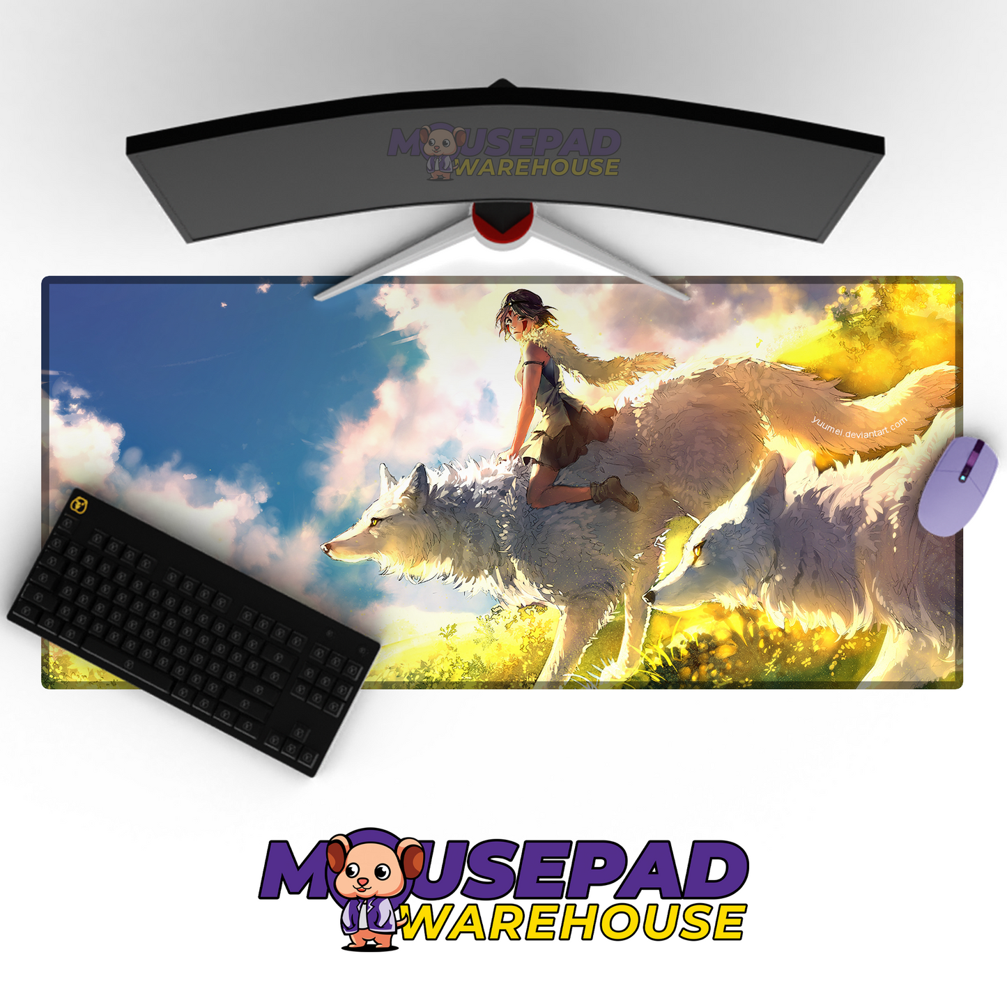Princess Mononoke V8 Mousepad Mockup