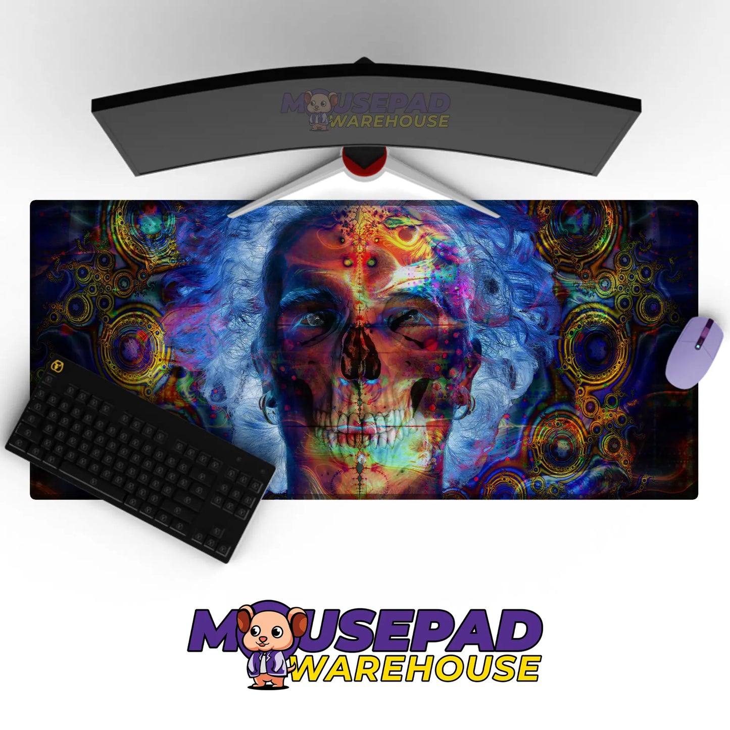 Psychedelic Pattern Mousepad 236140 - Mousepad Warehouse