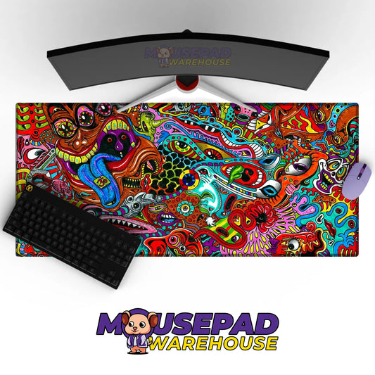 Psychedelic Pattern Mousepad 265344 - Mousepad Warehouse