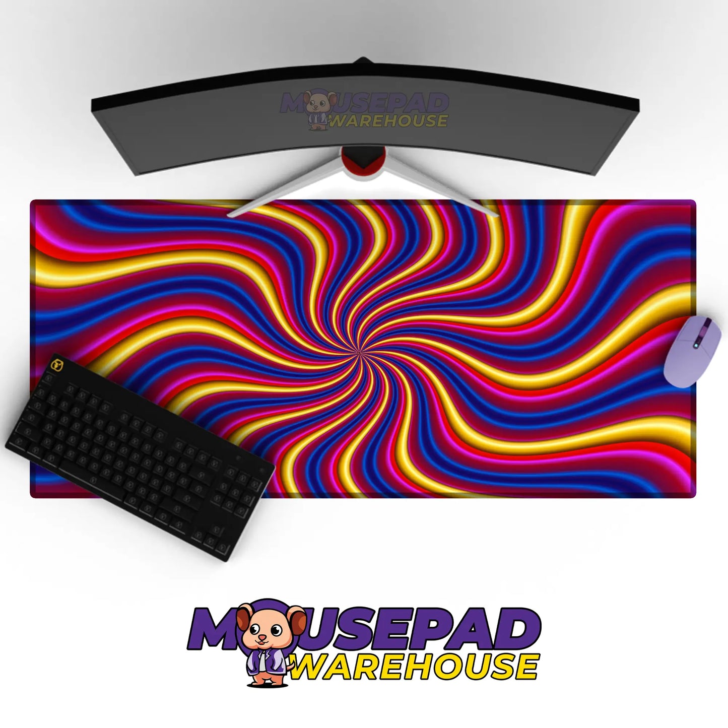 Psychedelic Pattern Mousepad 318020 - Mousepad Warehouse