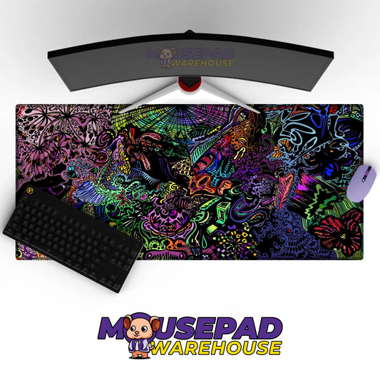 Psychedelic Pattern Mousepad 642457 - Mousepad Warehouse