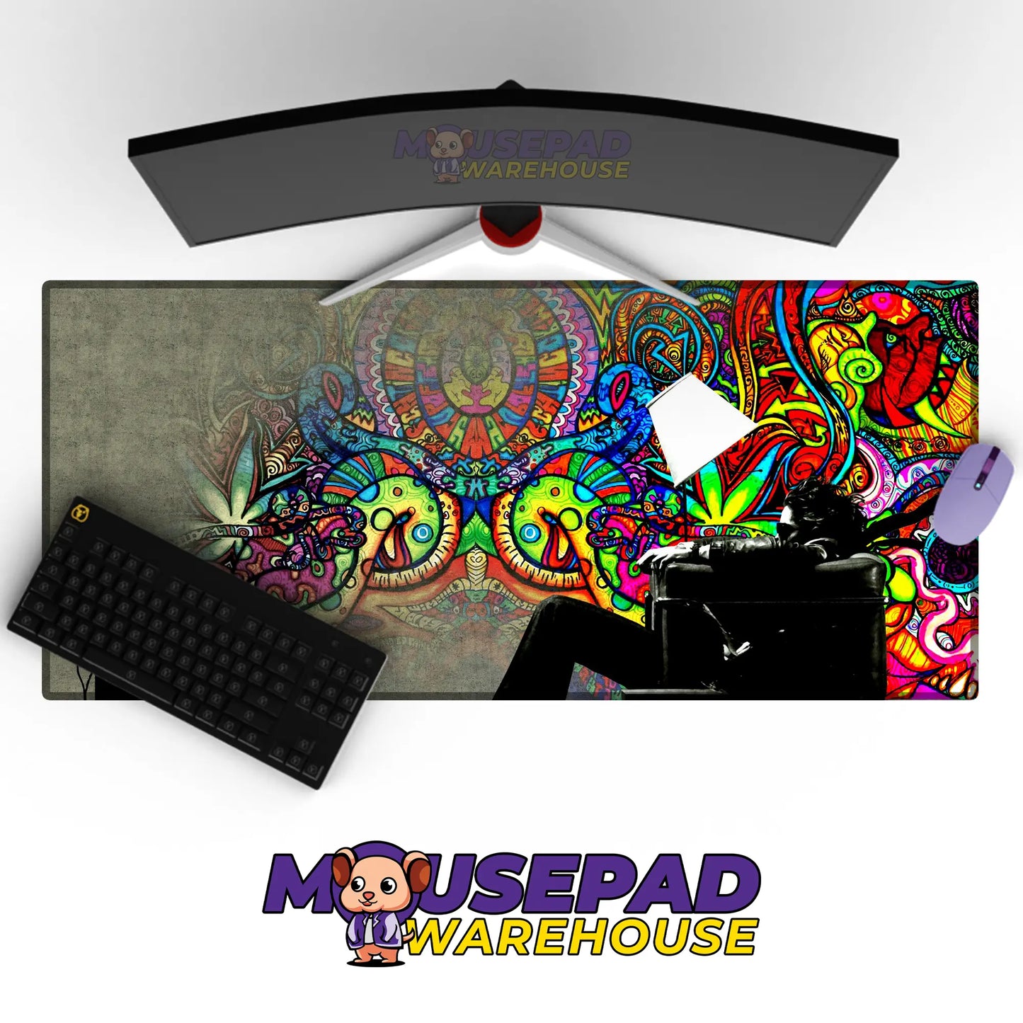 Psychedelic Pattern Mousepad 712725 - Mousepad Warehouse