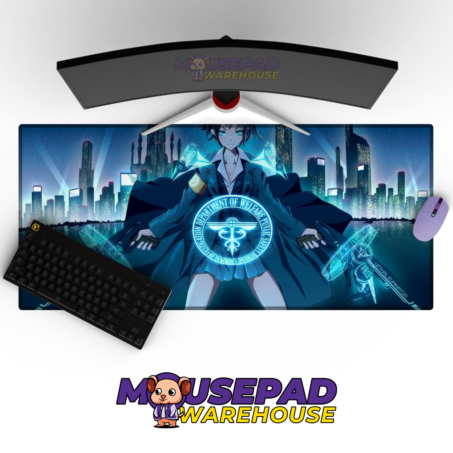 Psycho Pass V17 Mousepad Mockup
