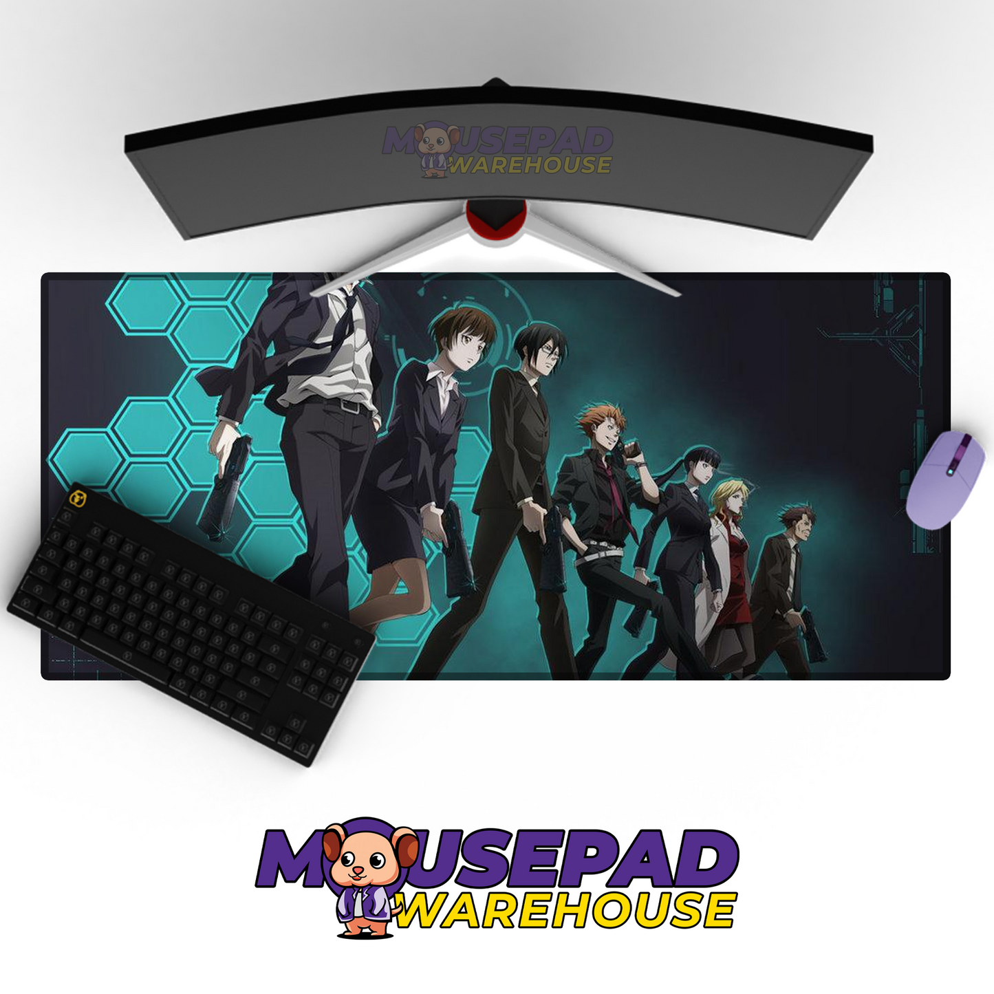 Psycho Pass V20 Mousepad Mockup