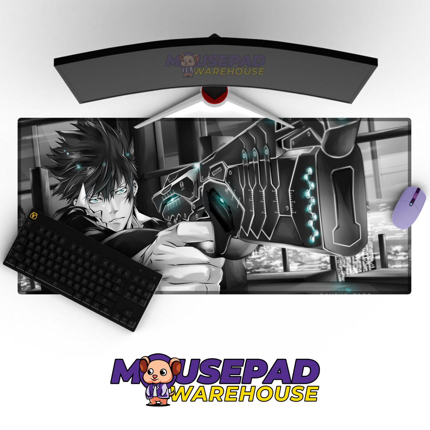 Psycho Pass V34 Mousepad Mockup