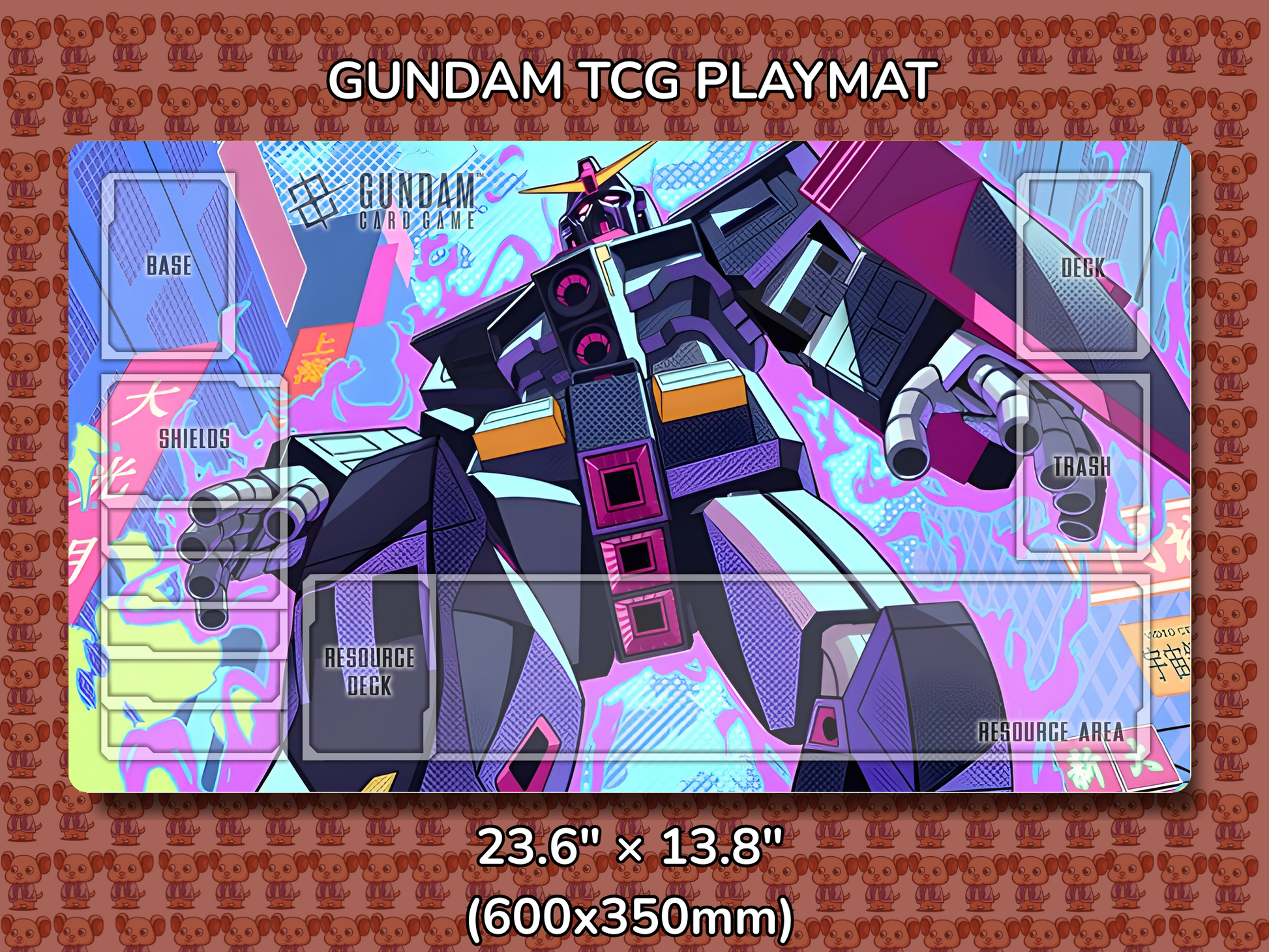 Psycho alt Gundam TCG Playmat Mockup