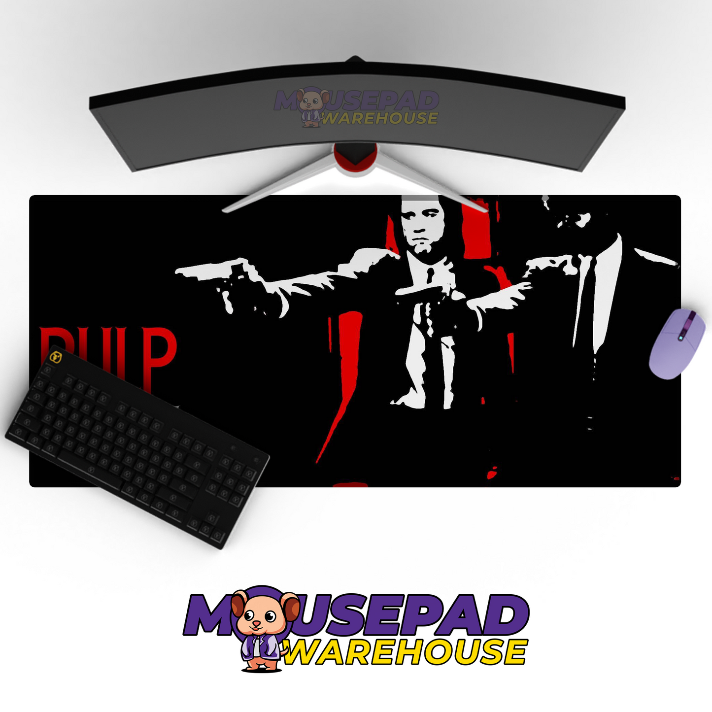 Pulp Fiction V12 Mousepad Mockup