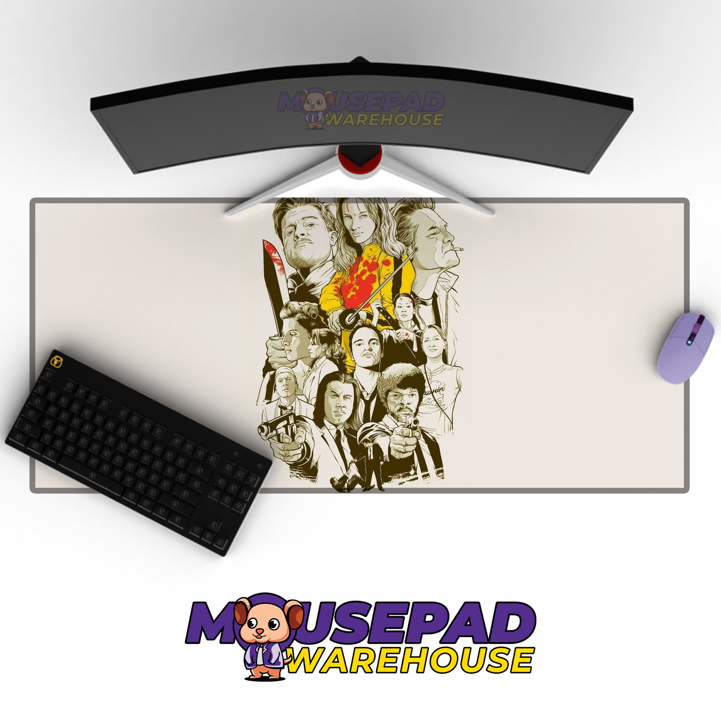 Pulp Fiction V14 Mousepad Mockup