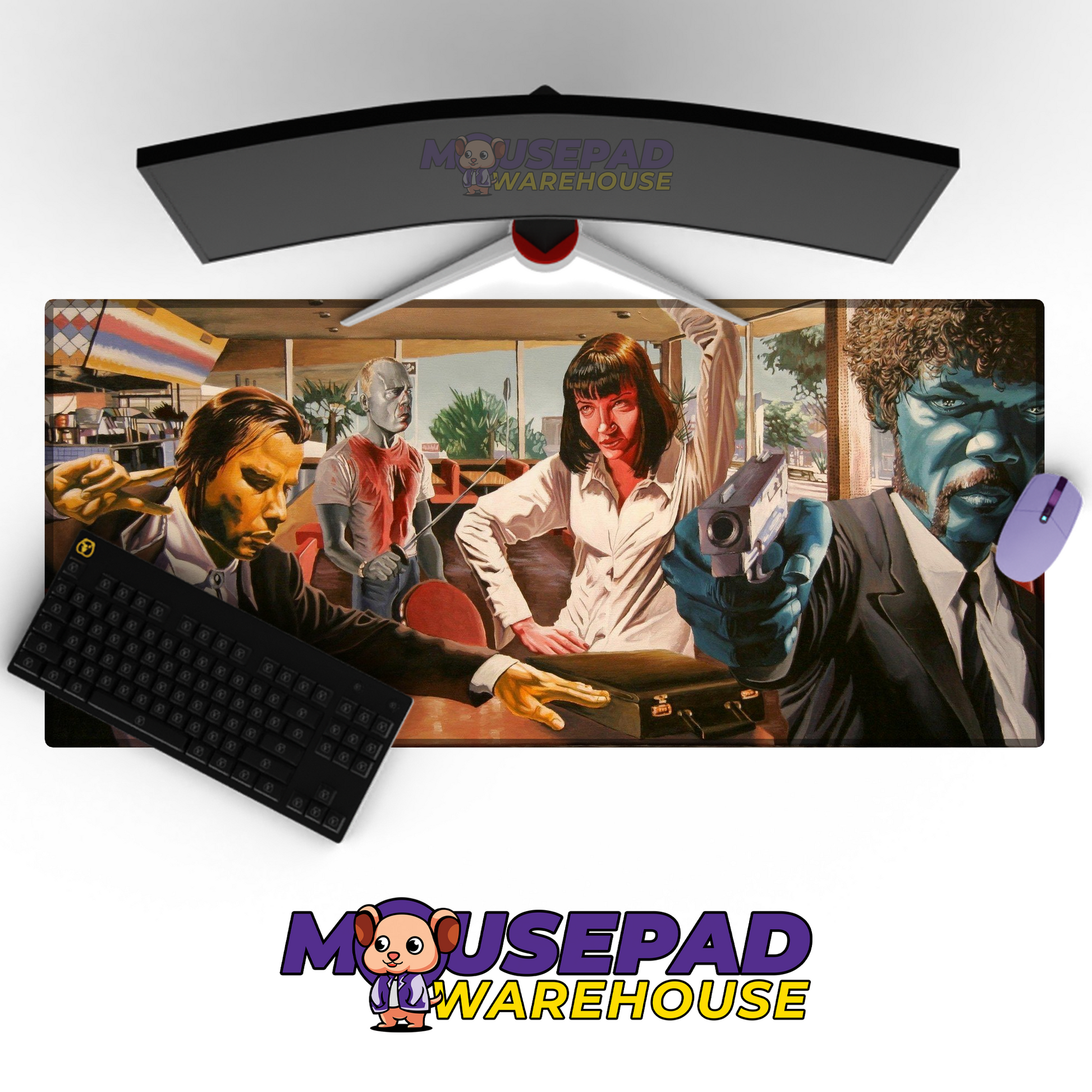 Pulp Fiction V4 Mousepad Mockup