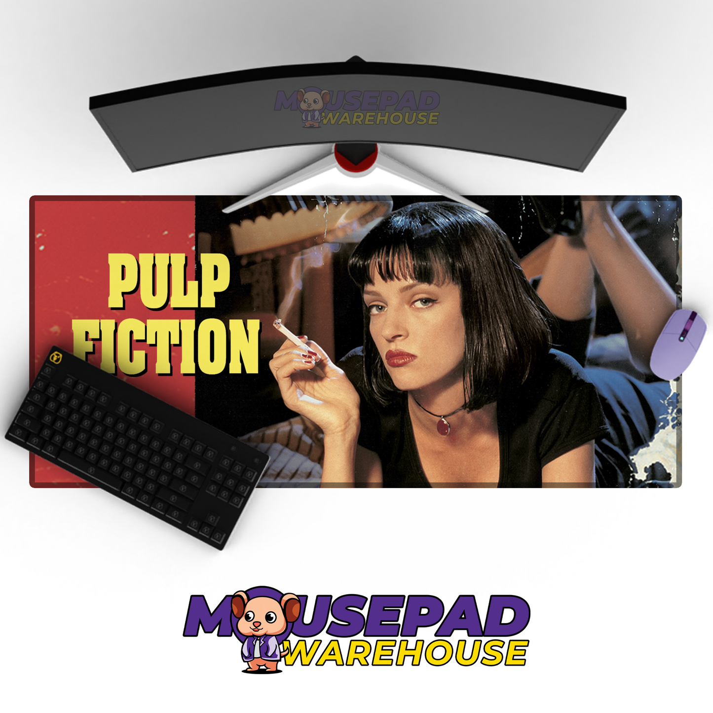 Pulp Fiction V9 Mousepad Mockup