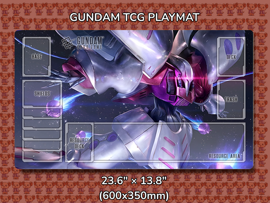 Quebeley V2 Gundam TCG Playmat Mockup