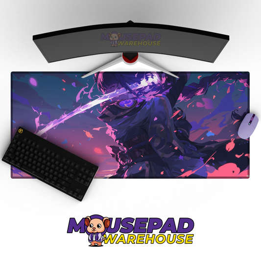 Raiden Genshin Impact V11 Mousepad Mockup