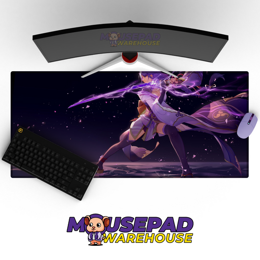 Raiden Genshin Impact V14 Mousepad Mockup