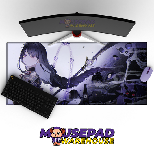 Raiden Genshin Impact V17 Mousepad Mockup