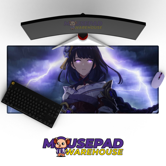 Raiden Genshin Impact V18 Mousepad Mockup