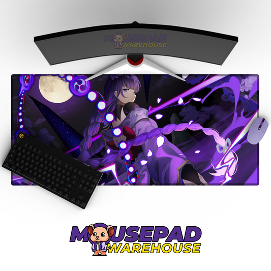 Raiden Genshin Impact V19 Mousepad Mockup