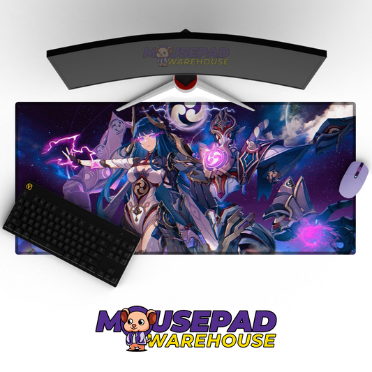 Raiden Genshin Impact V1 Mousepad Mockup