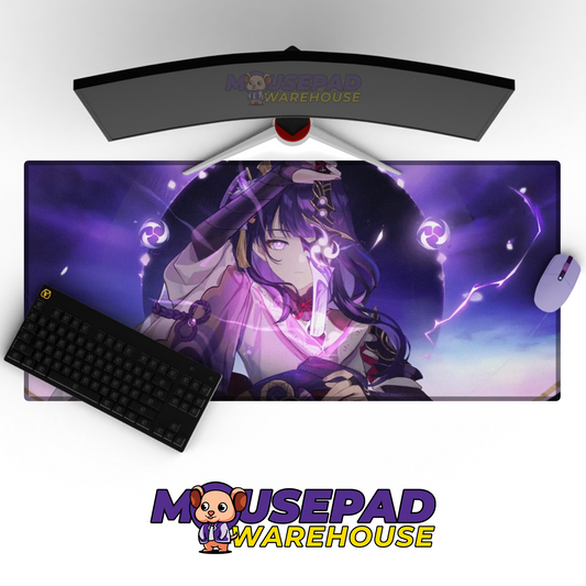 Raiden Genshin Impact V22 Mousepad Mockup