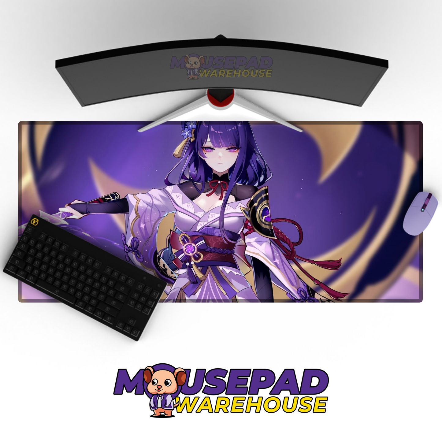 Raiden Genshin Impact V24 Mousepad Mockup