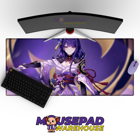 Raiden Genshin Impact V24 Mousepad Mockup
