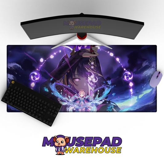Raiden Genshin Impact V25 Mousepad Mockup