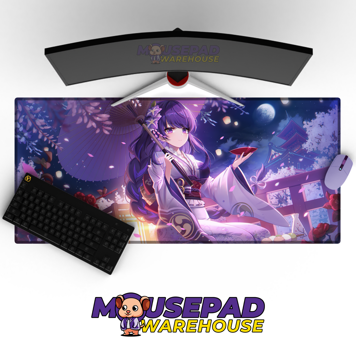 Raiden Genshin Impact V27 Mousepad Mockup