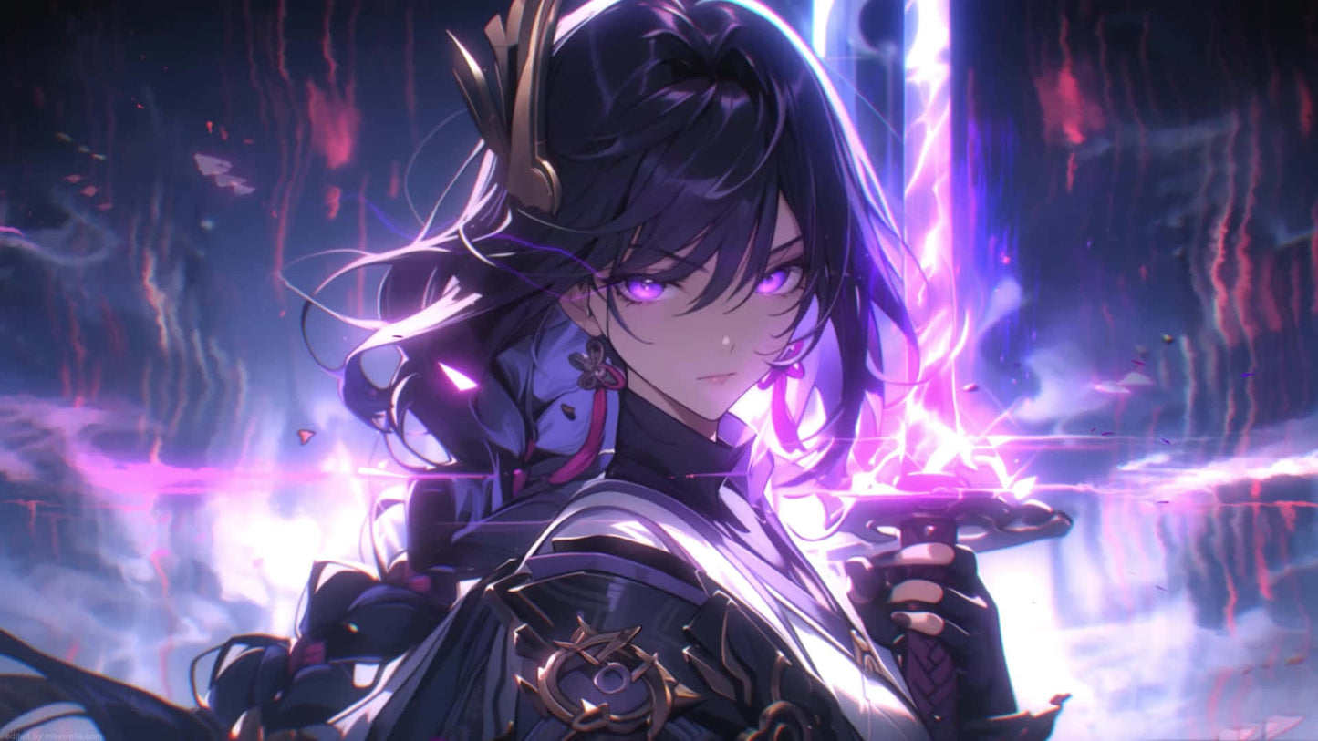 Raiden Genshin Impact V3 Mousepad