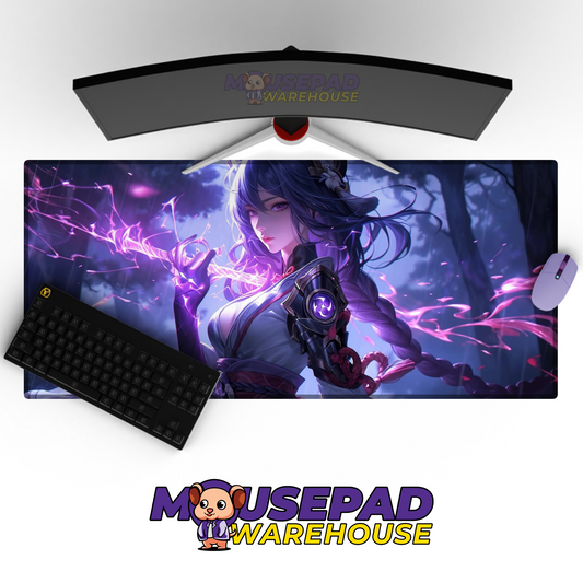 Raiden Genshin Impact V4 Mousepad Mockup