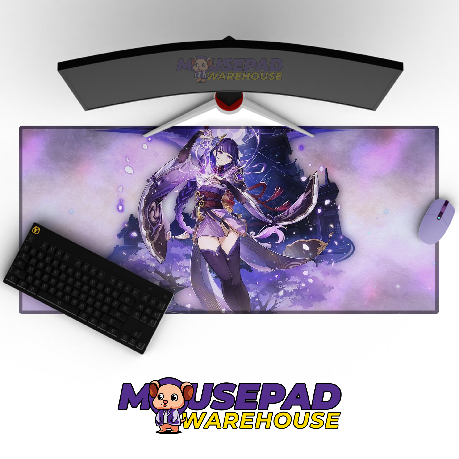 Raiden Genshin Impact V5 Mousepad Mockup