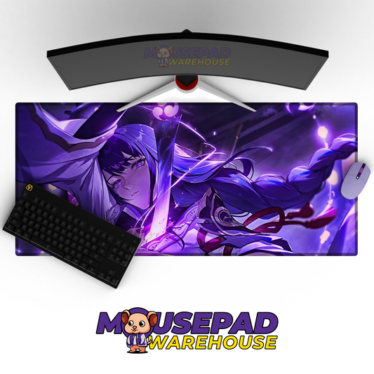 Raiden Genshin Impact V8 Mousepad Mockup