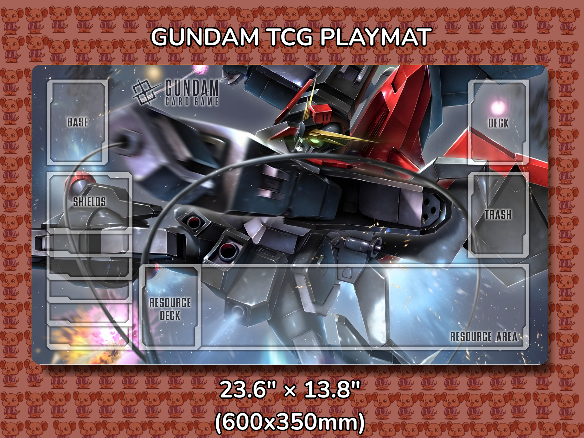 Raider Gundam TCG Playmat Mockup
