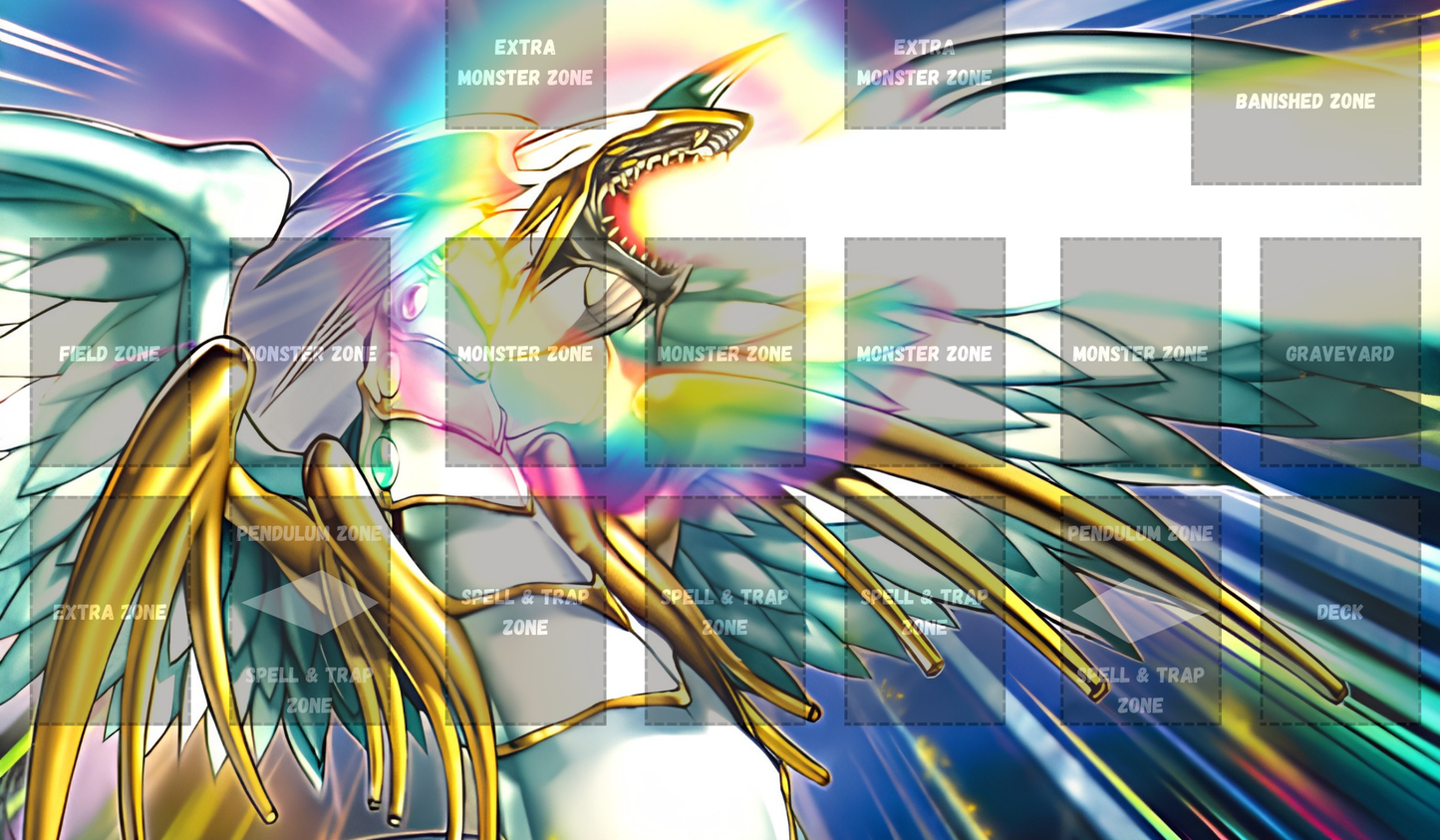 Rainbow Dragon Yu Gi Oh Card Game Playmat