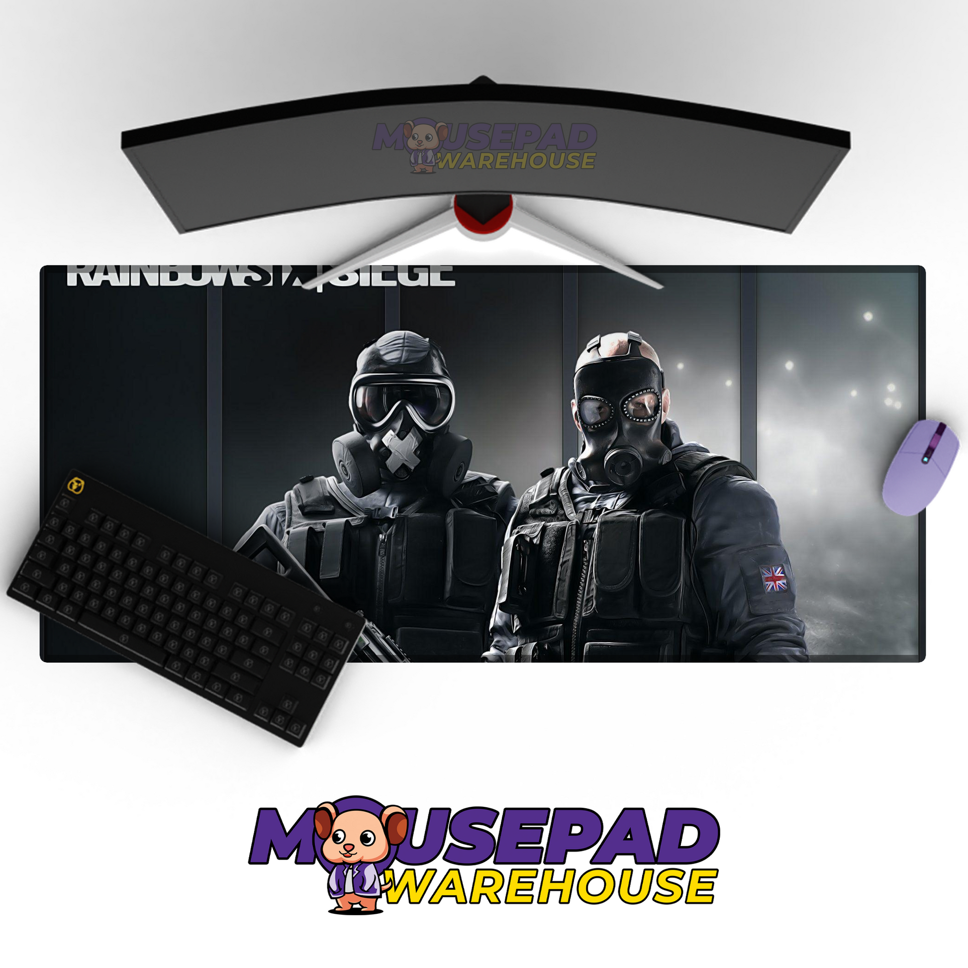 Rainbow Six Siege V11 Mousepad Mockup