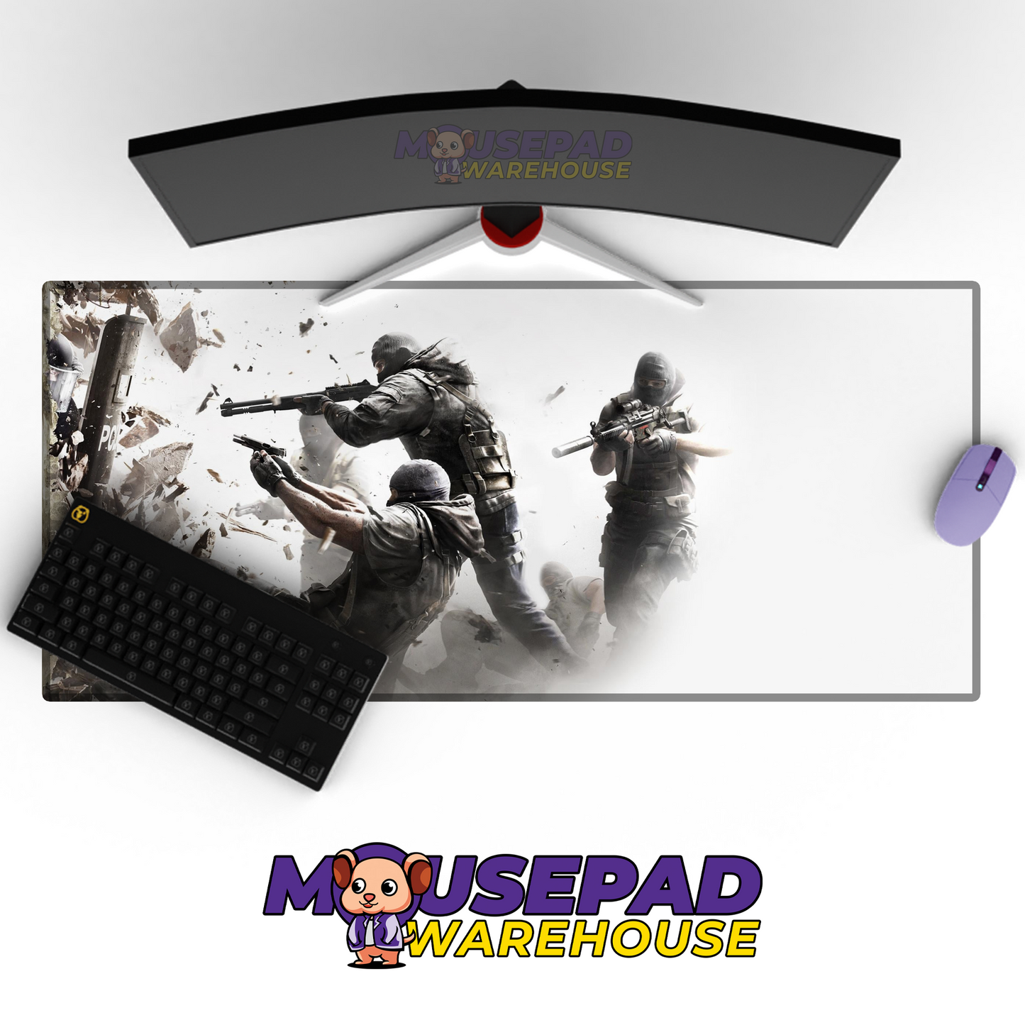 Rainbow Six Siege V6 Mousepad Mockup