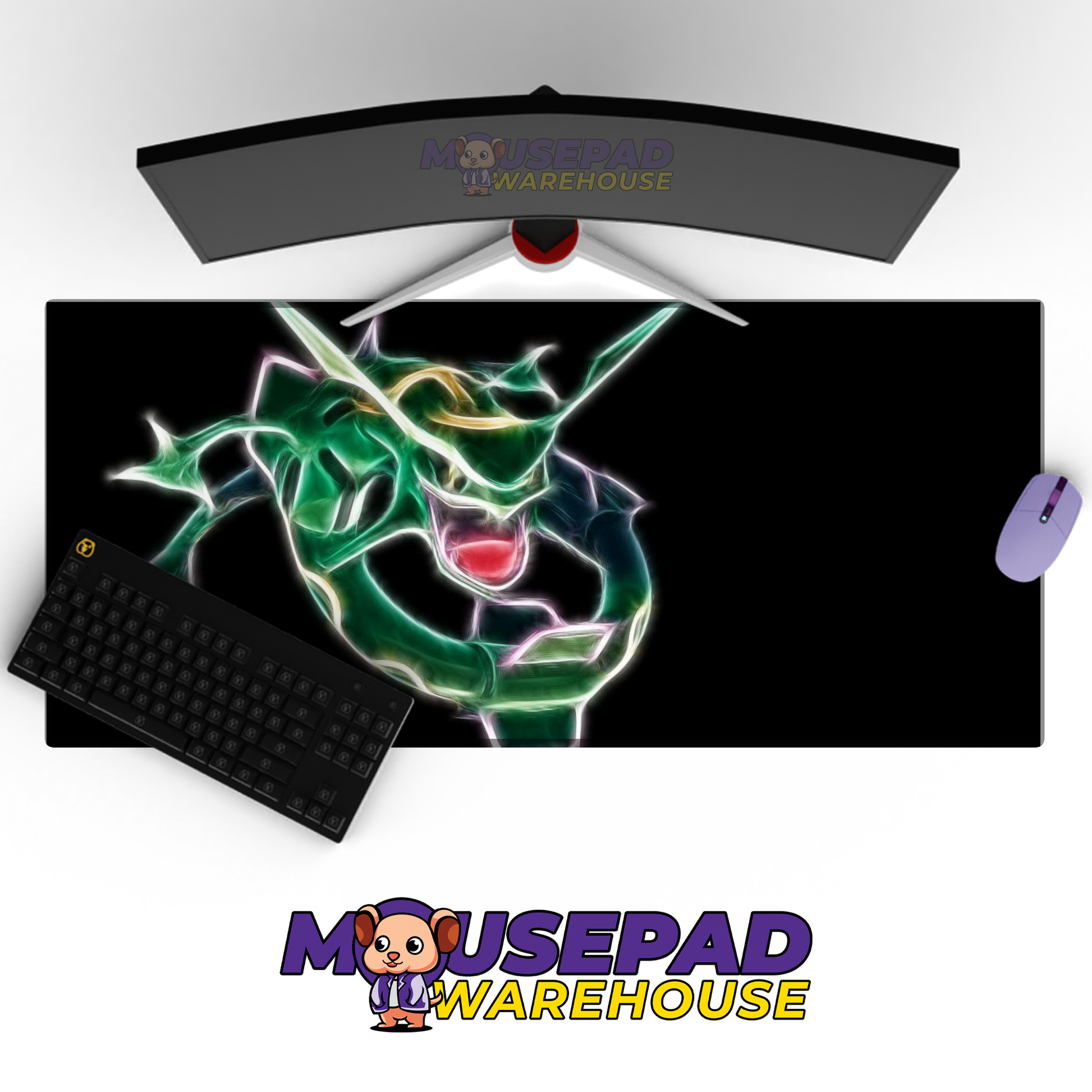Rayquaza Neon Art Mockup