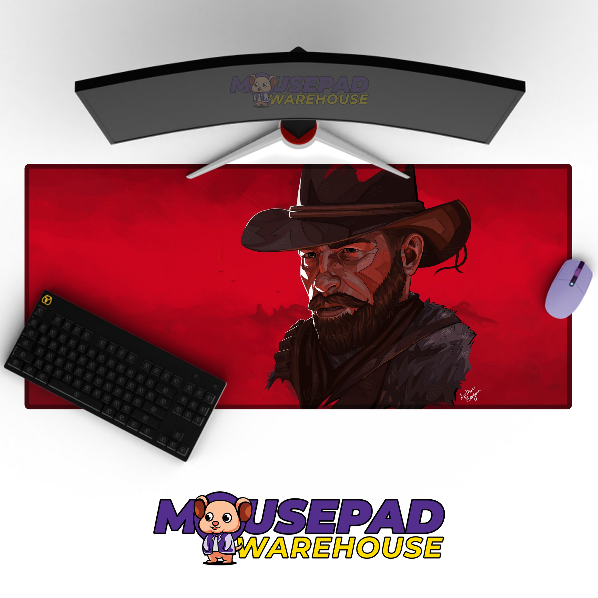 Red Dead Redemption 2 V15 Mousepad Mockup
