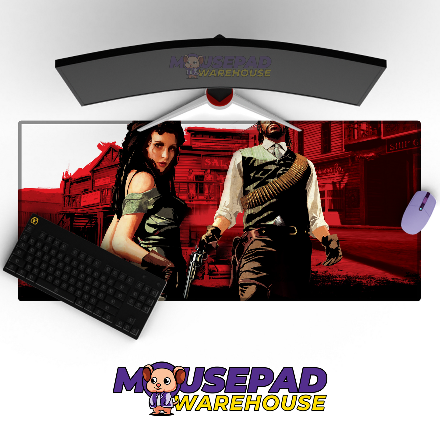 Red Dead Redemption 2 V8 Mousepad Mockup
