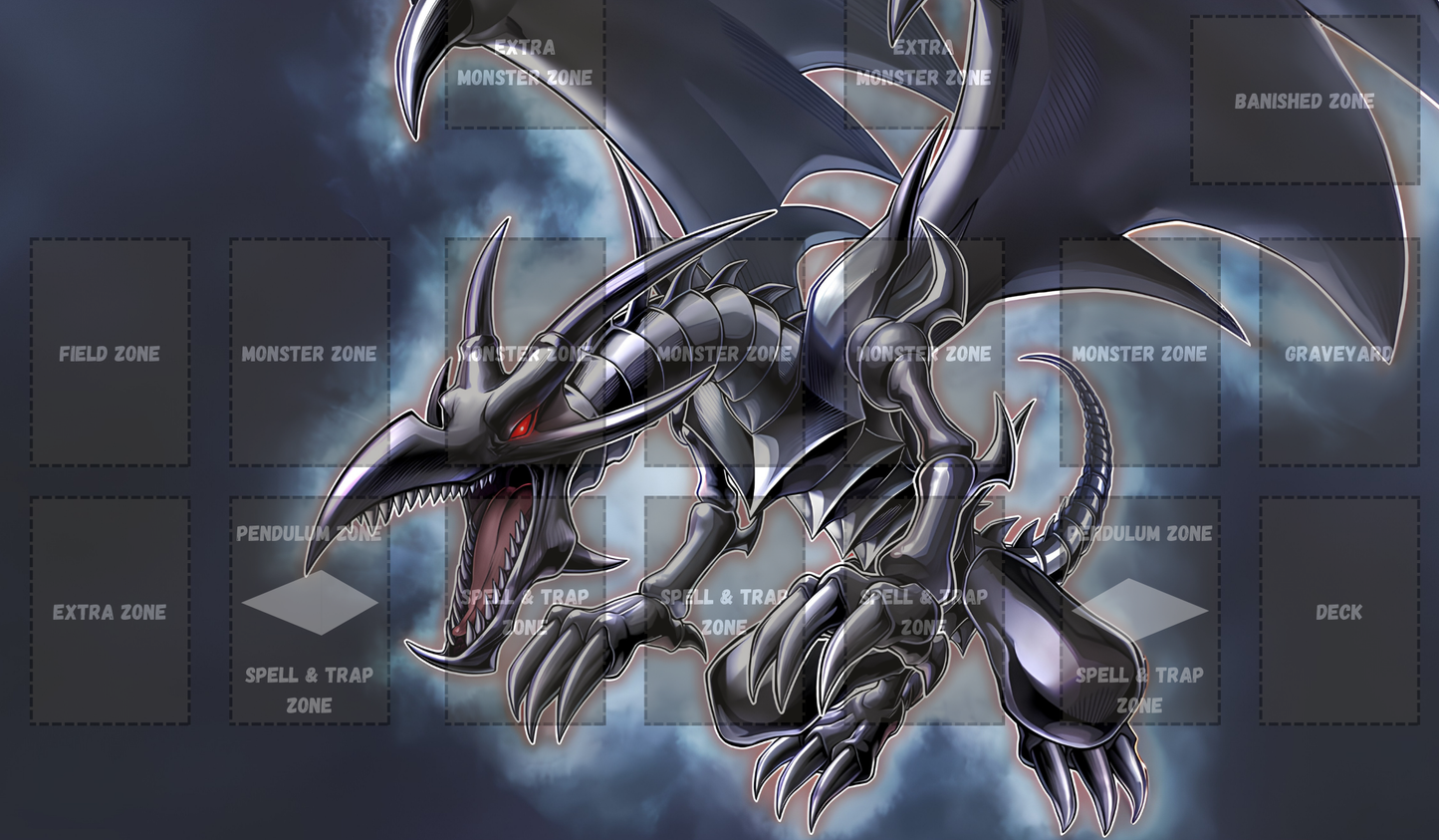 Red Eyes Black Dragon Yu Gi Oh Card Game Playmat