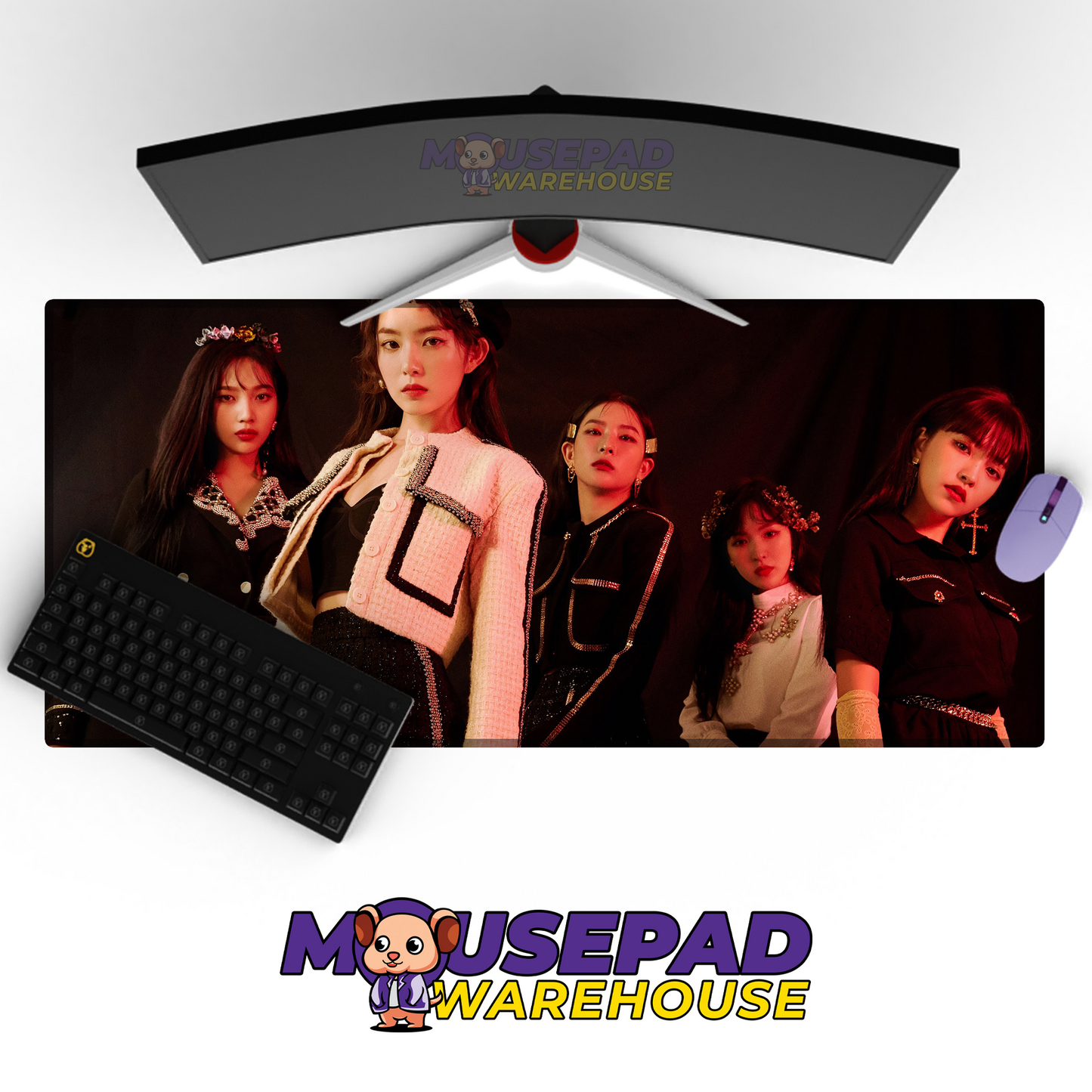 Red Velvet V12 Mousepad Mockup