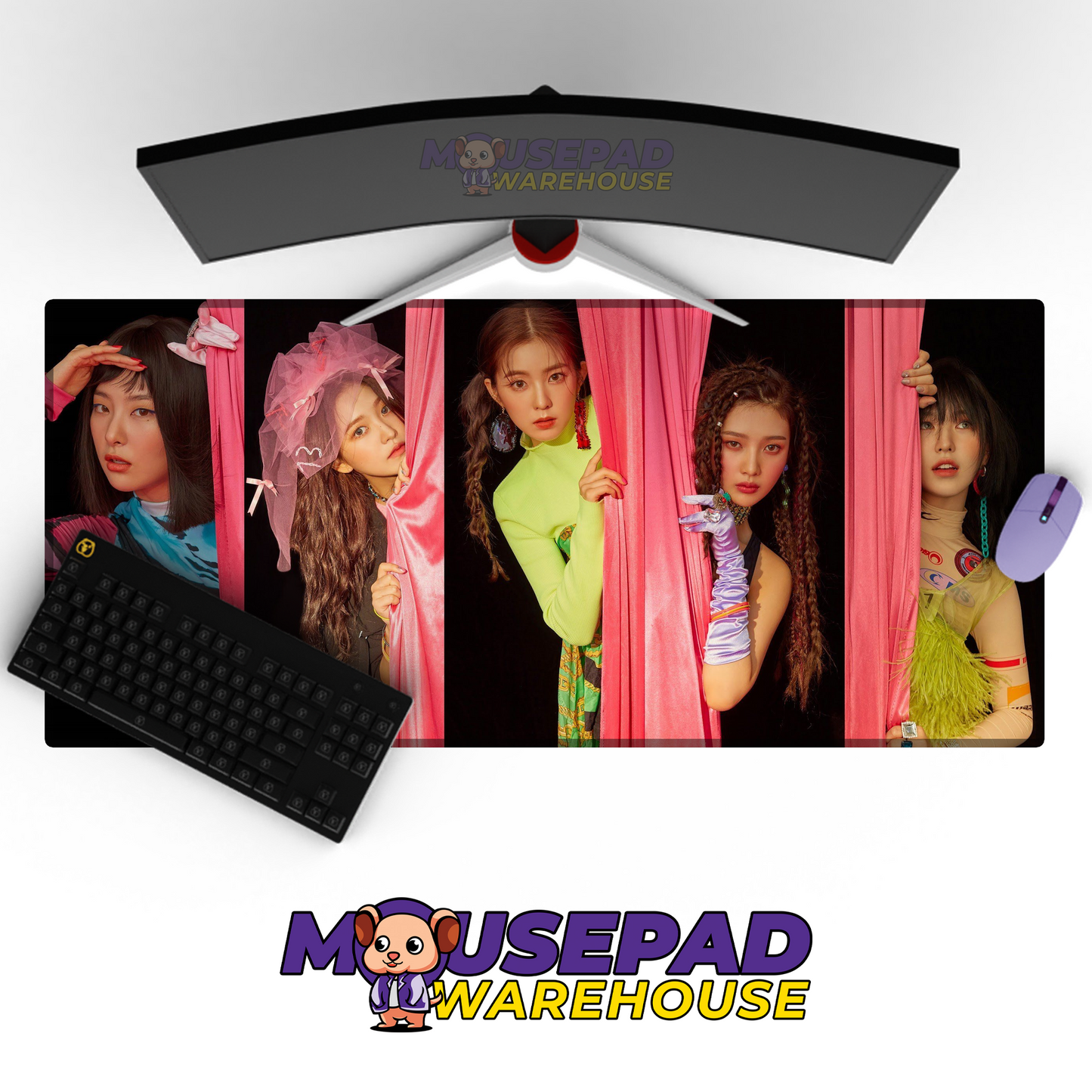 Red Velvet V19 Mousepad Mockup