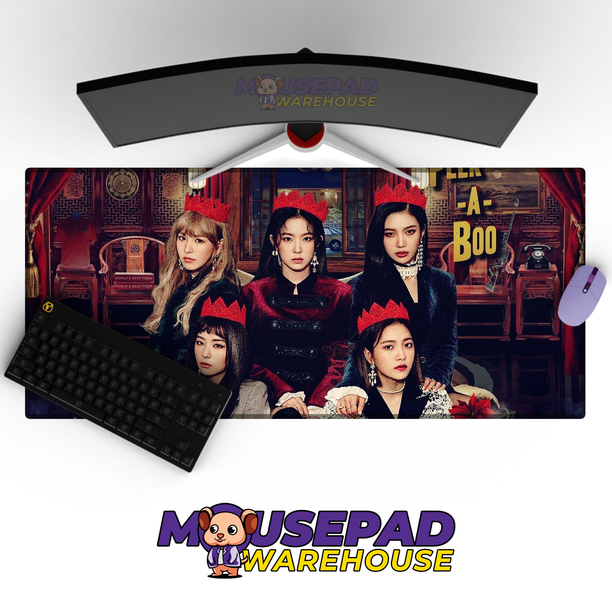 Red Velvet V2 Mousepad Mockup